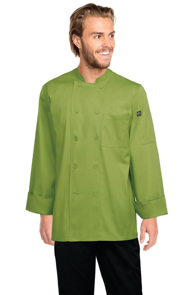 Genova Lime Basic Chef Jacket