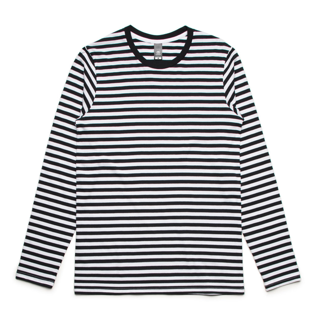 MENS MATCH STRIPE L/S TEE