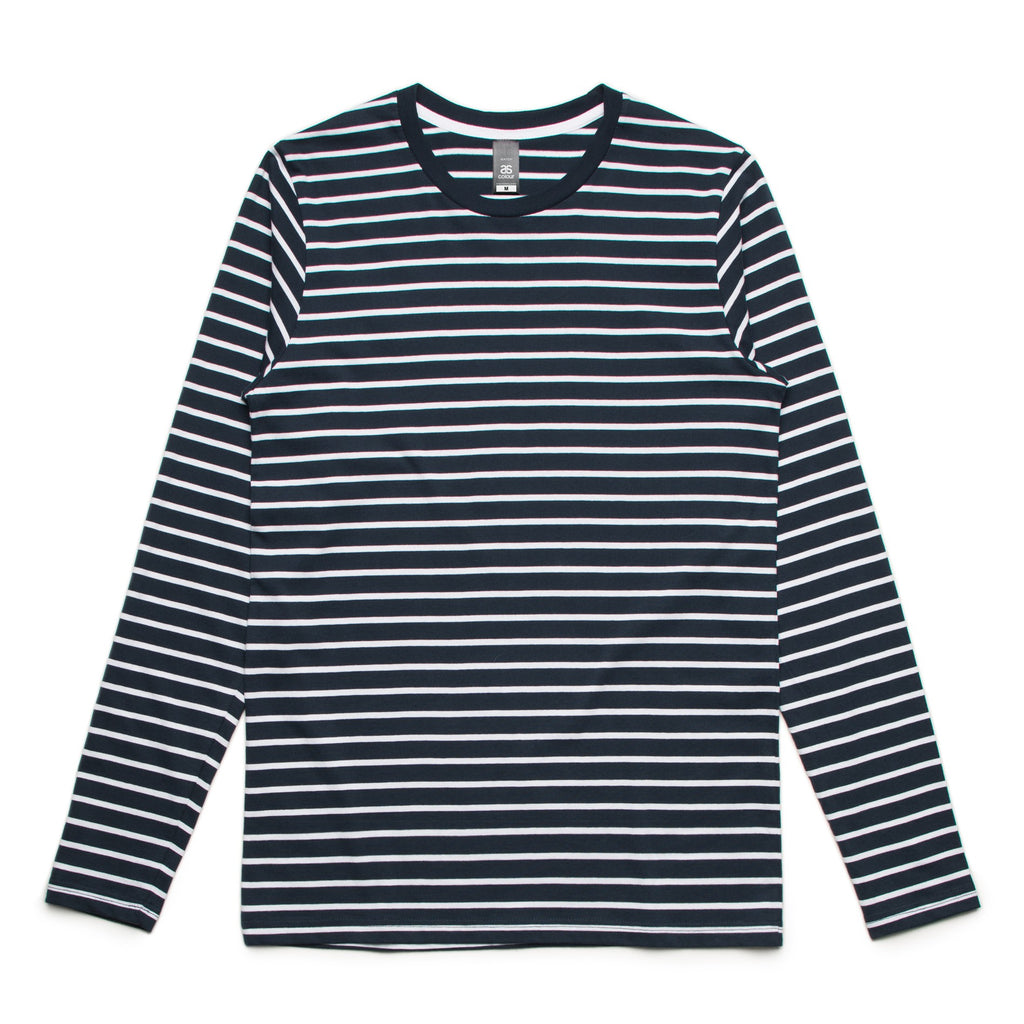 MENS MATCH STRIPE L/S TEE