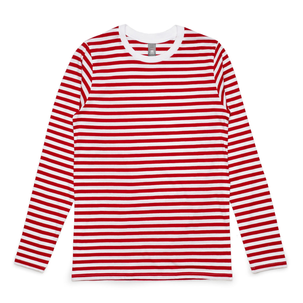 MENS MATCH STRIPE L/S TEE