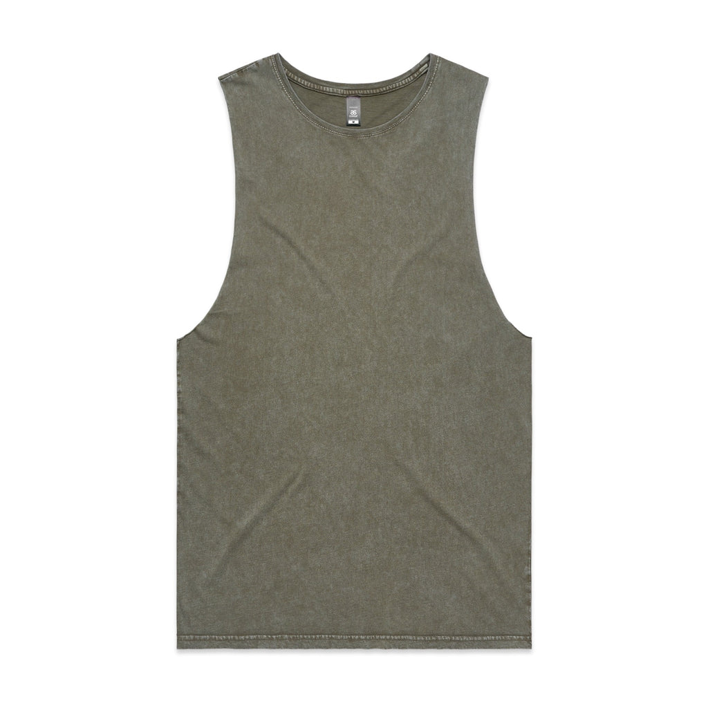 MENS STONE WASH BARNARD TANK