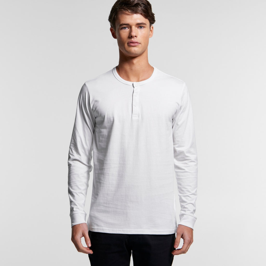 MENS HENLEY L/S TEE