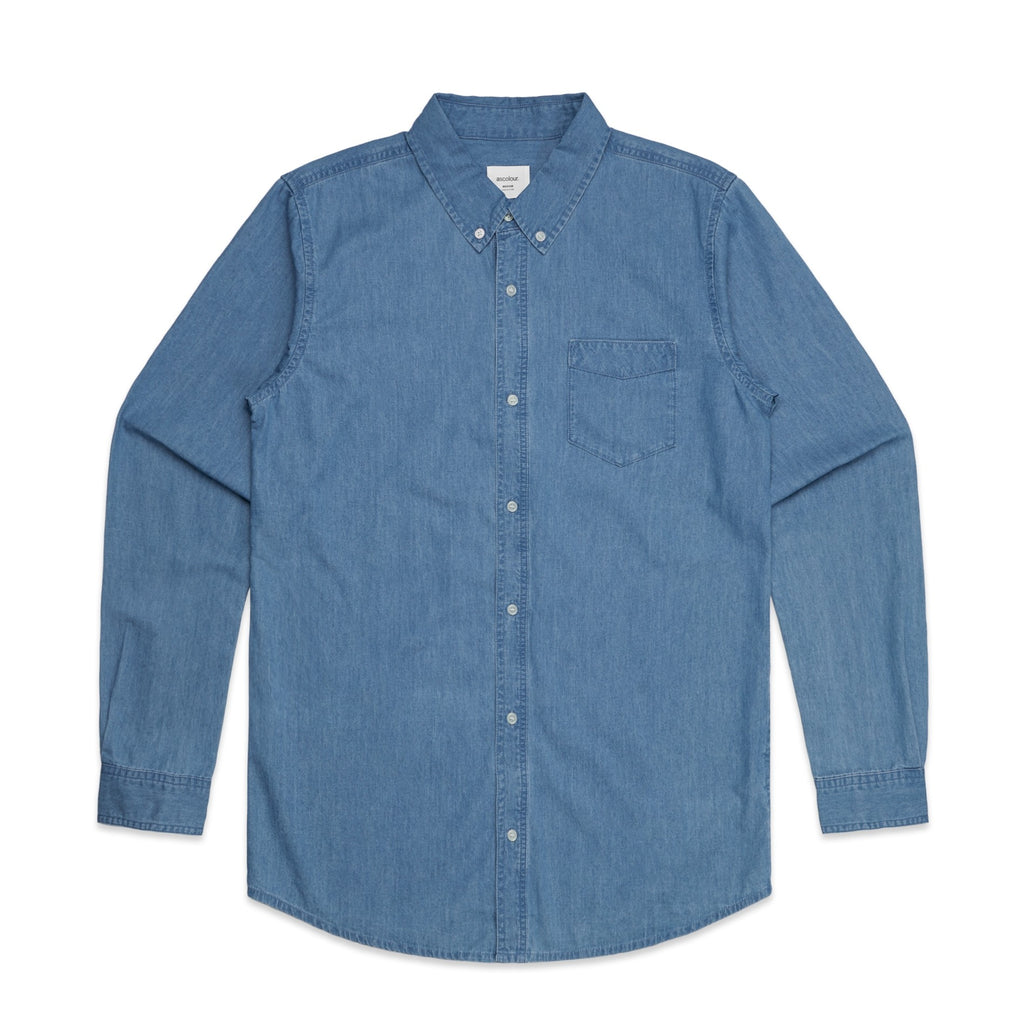 MENS BLUE DENIM SHIRT