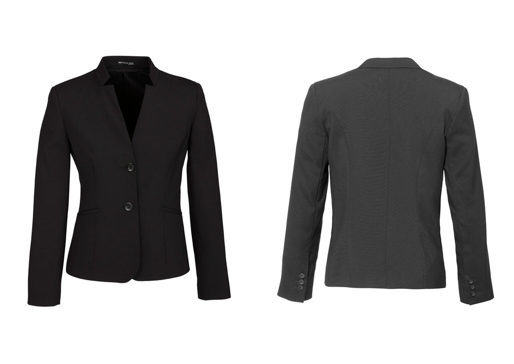 WOMENS SHORT JACKET WITH REVERSE LAPEL