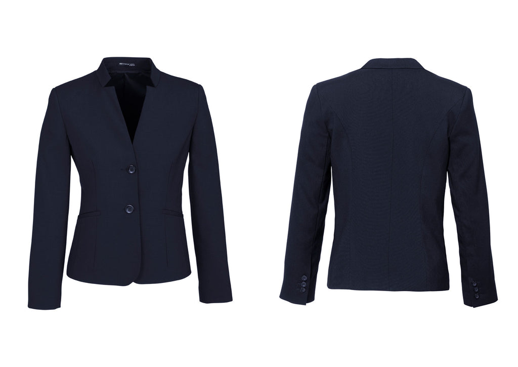 WOMENS SHORT JACKET WITH REVERSE LAPEL