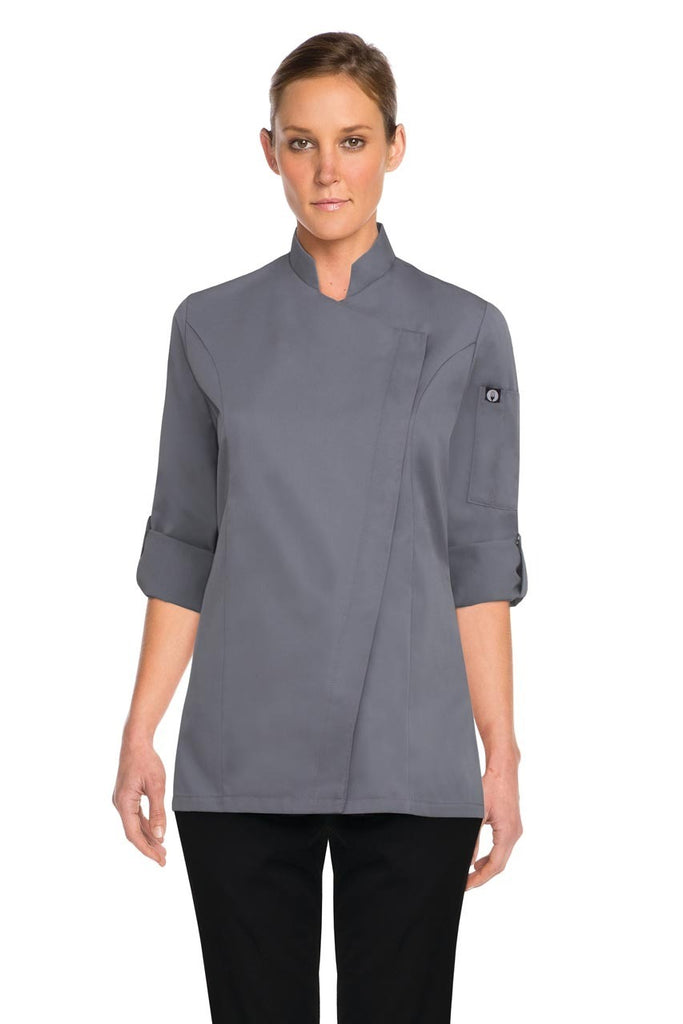 Lansing Womens Grey Chef Jacket
