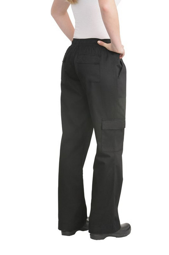 Women's Black Cargo Chef Pant