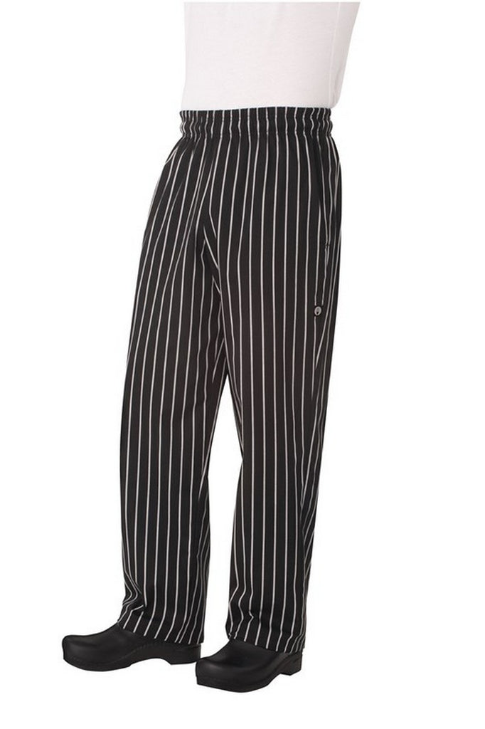 Chalkstripe Baggy Chef Pants