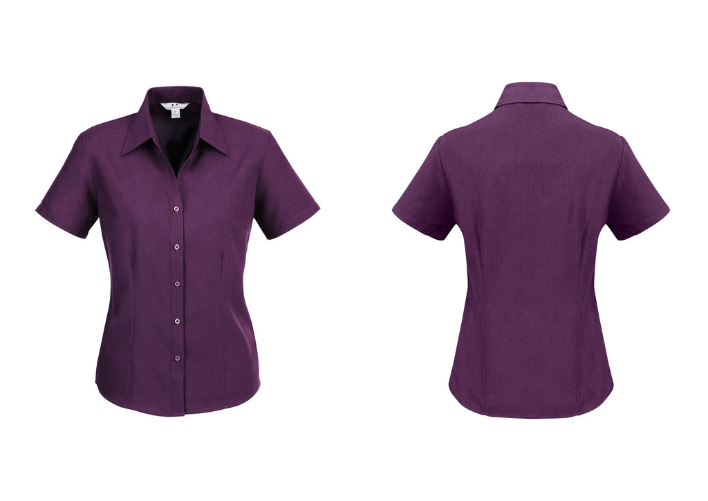 LADIES PLAIN OASIS SHORT SLEEVE SHIRT