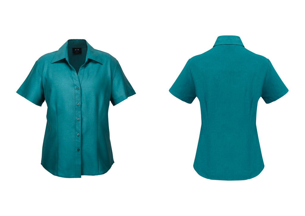 LADIES PLAIN OASIS SHORT SLEEVE SHIRT