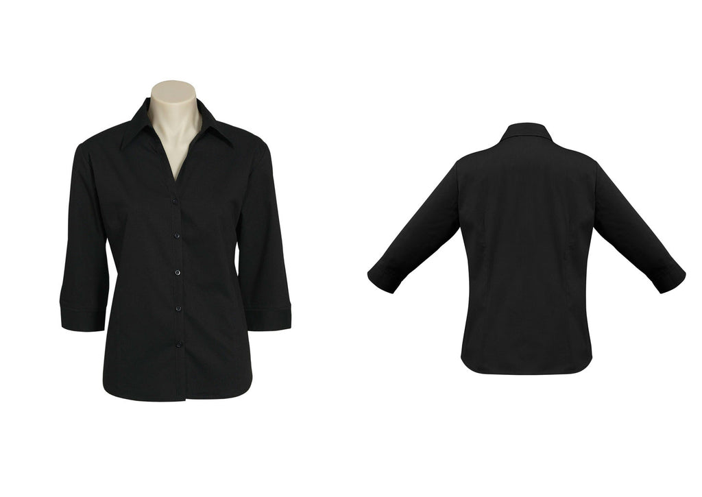 LADIES METRO 3/4 SLEEVE SHIRT