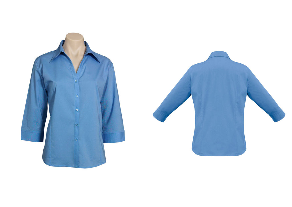 LADIES METRO 3/4 SLEEVE SHIRT