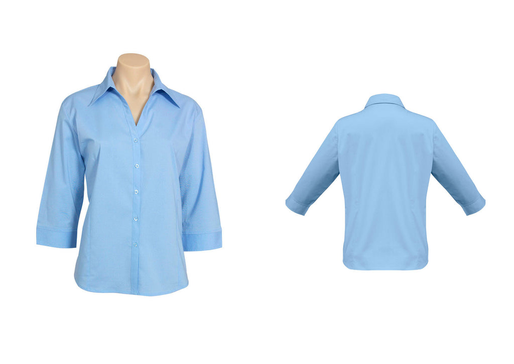 LADIES METRO 3/4 SLEEVE SHIRT