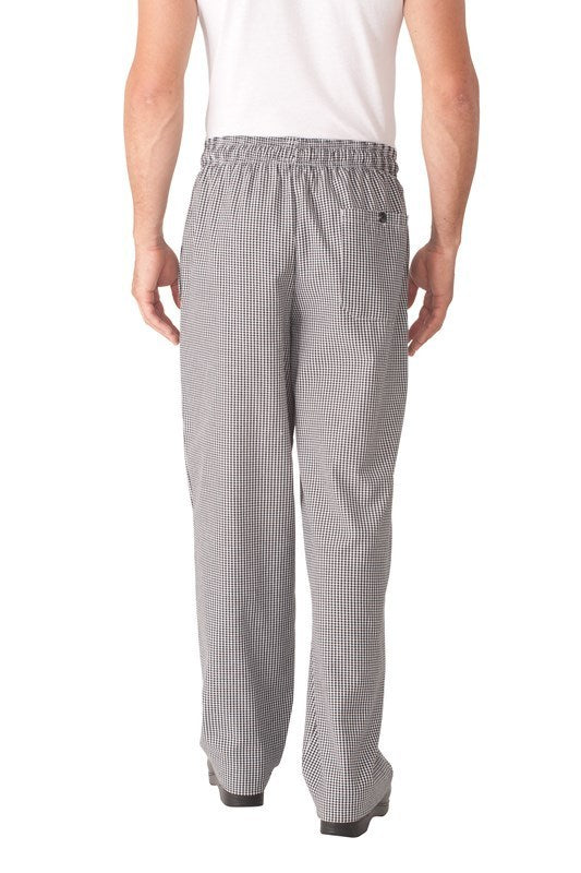 Small Check Baggy Chef Pants