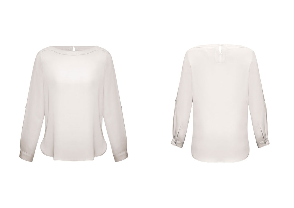 LADIES MADISON BOATNECK BLOUSE