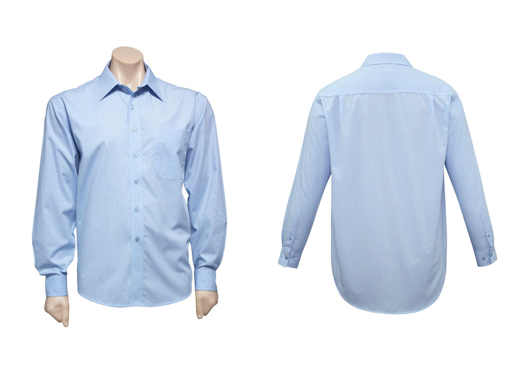 MENS MICRO CHECK LONG SLEEVE SHIRT