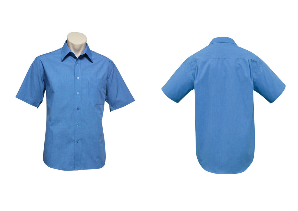 MENS MICRO CHECK SHORT SLEEVE SHIRT