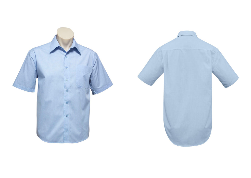 MENS MICRO CHECK SHORT SLEEVE SHIRT