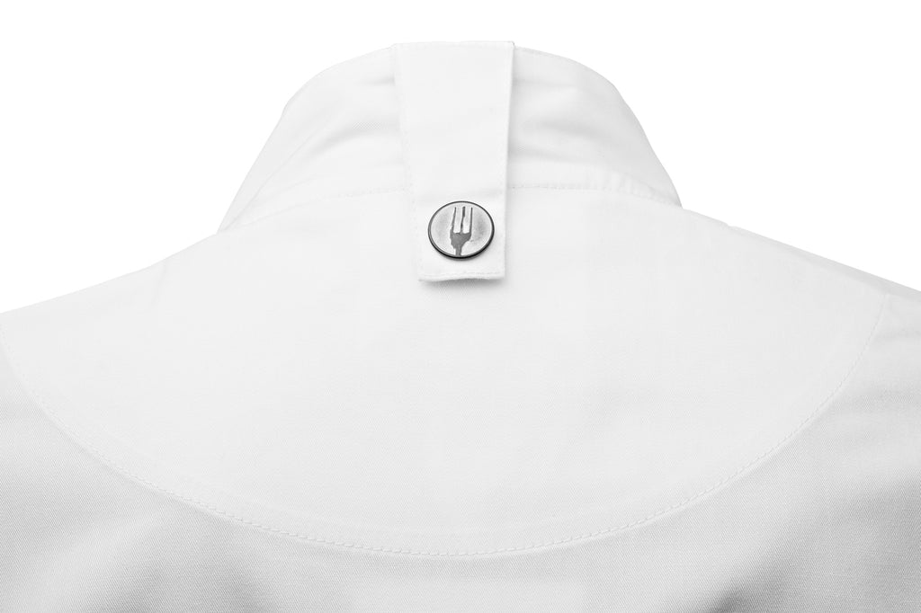 Cannes Press Stud White Chef Jacket