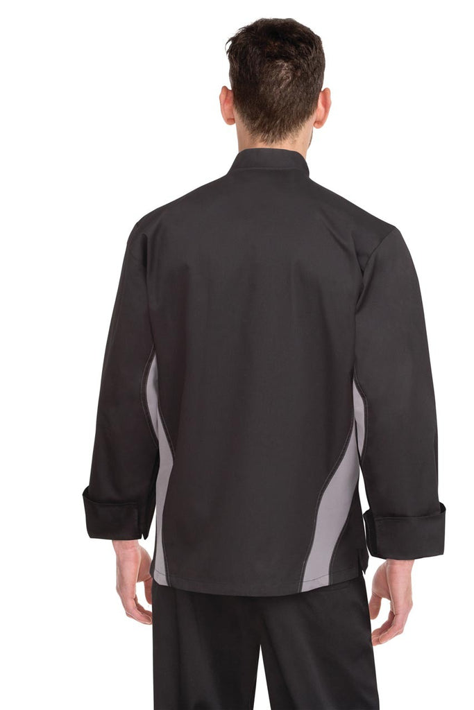 Lyss Black V-Series Chef Jacket