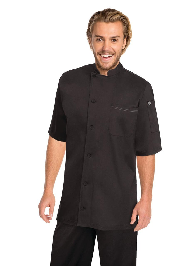 Valais Black V-Series Chef Jacket