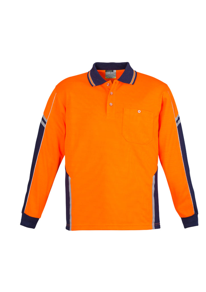 MENS HI VIS SQUAD L/S POLO