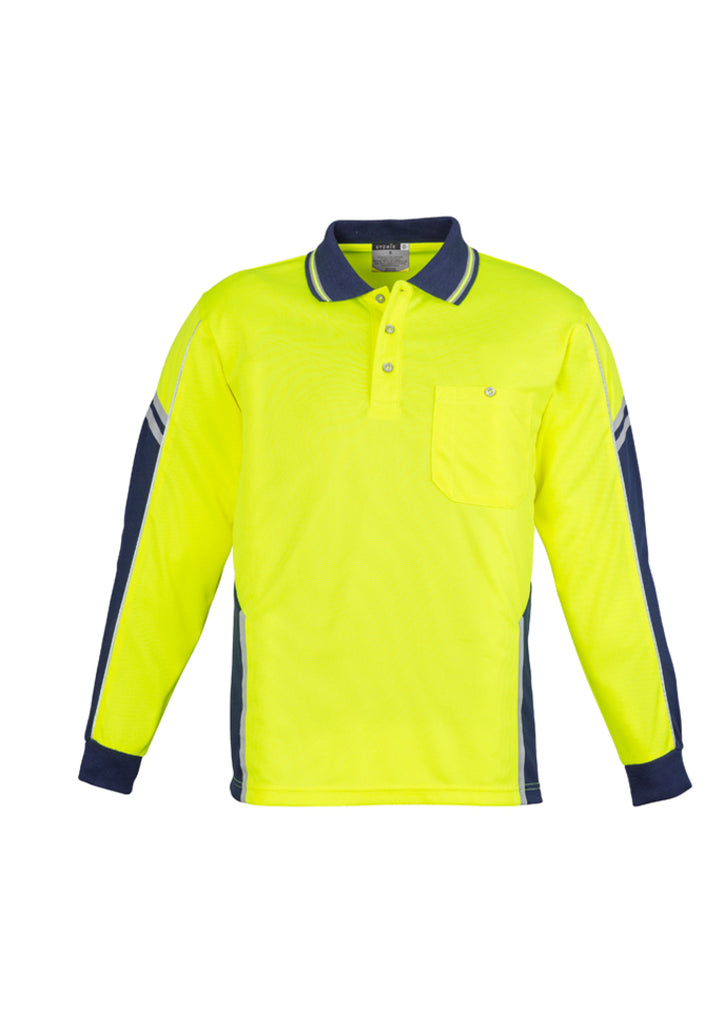 MENS HI VIS SQUAD L/S POLO