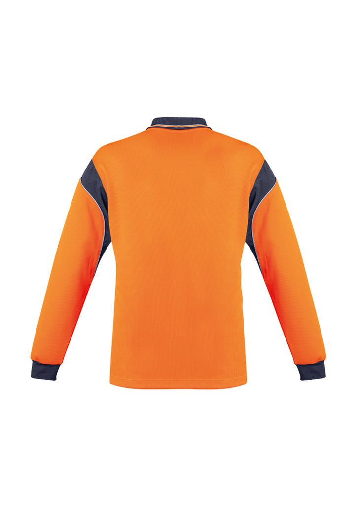 MENS HI VIS AZTEC POLO - LONG SLEEVE