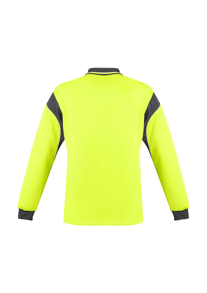 MENS HI VIS AZTEC POLO - LONG SLEEVE