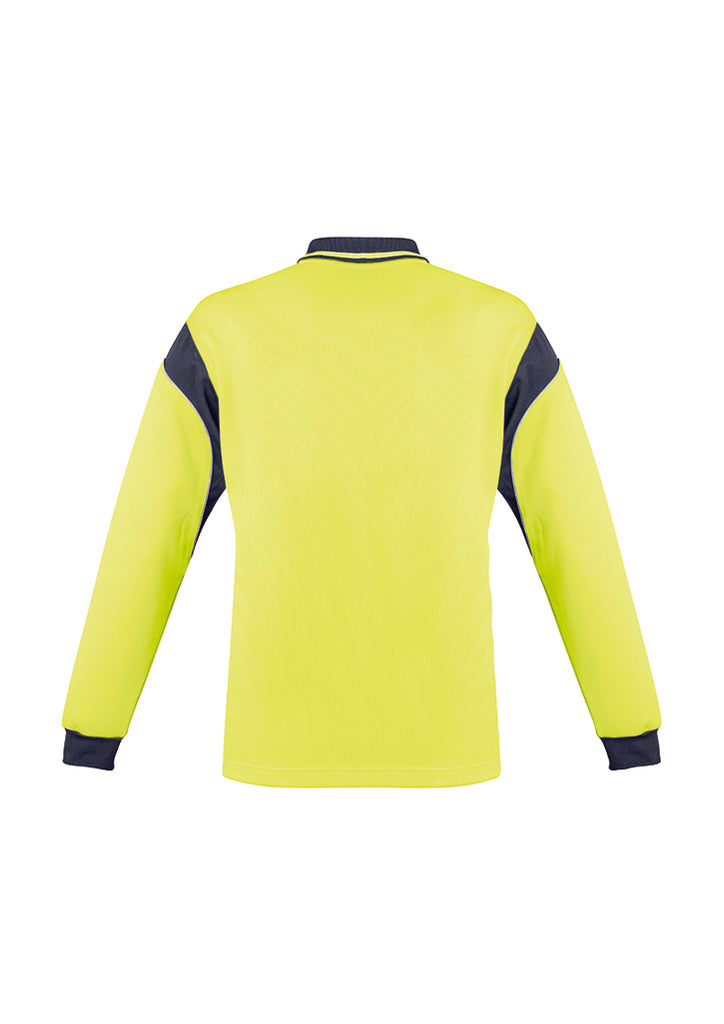 MENS HI VIS AZTEC POLO - LONG SLEEVE