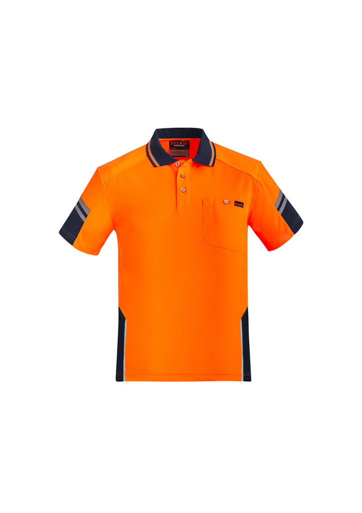 MENS REINFORCED HI VIS SQUAD S/S POLO