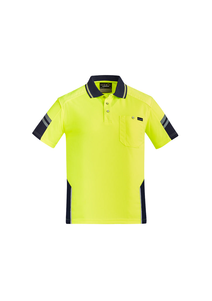 MENS REINFORCED HI VIS SQUAD S/S POLO