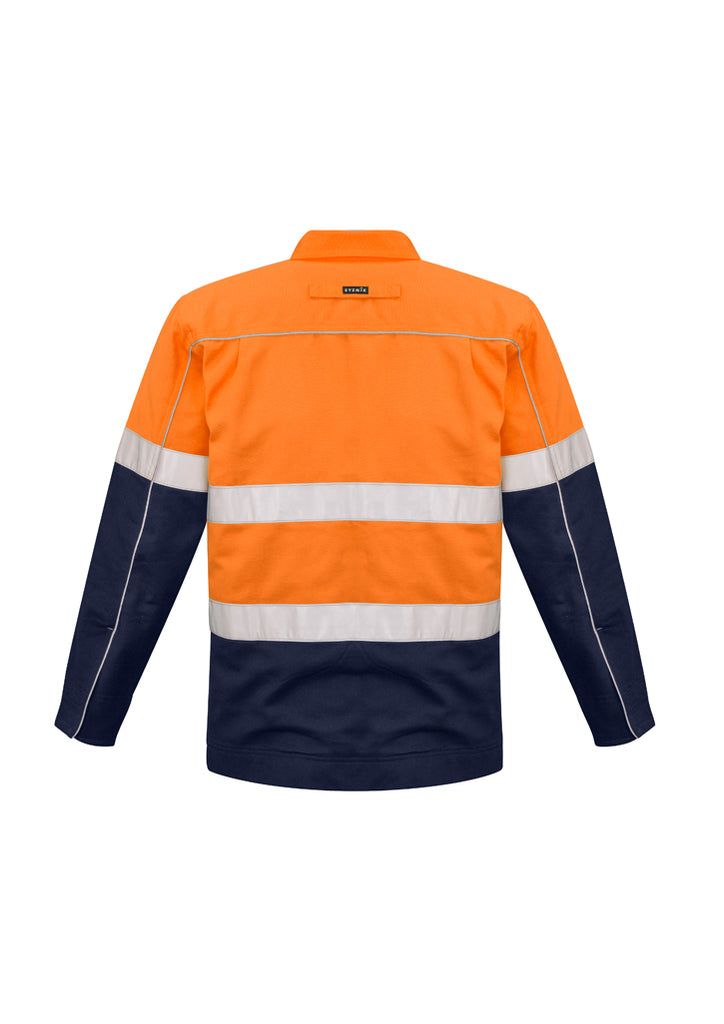 MENS HI VIS COTTON DRILL JACKET