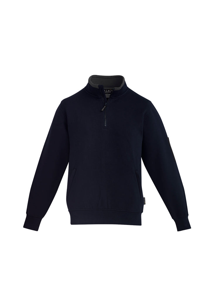 MENS 1/4 ZIP BRUSHED FLEECE