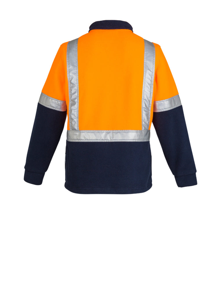 MENS HI VIS FLEECE JUMPER - SHOULDER TAPED