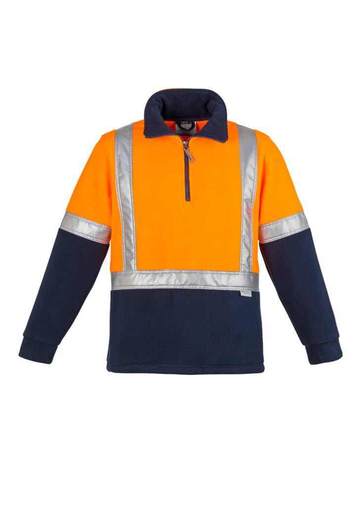 MENS HI VIS FLEECE JUMPER - SHOULDER TAPED