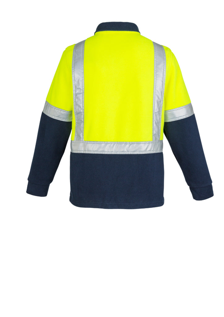 MENS HI VIS FLEECE JUMPER - SHOULDER TAPED