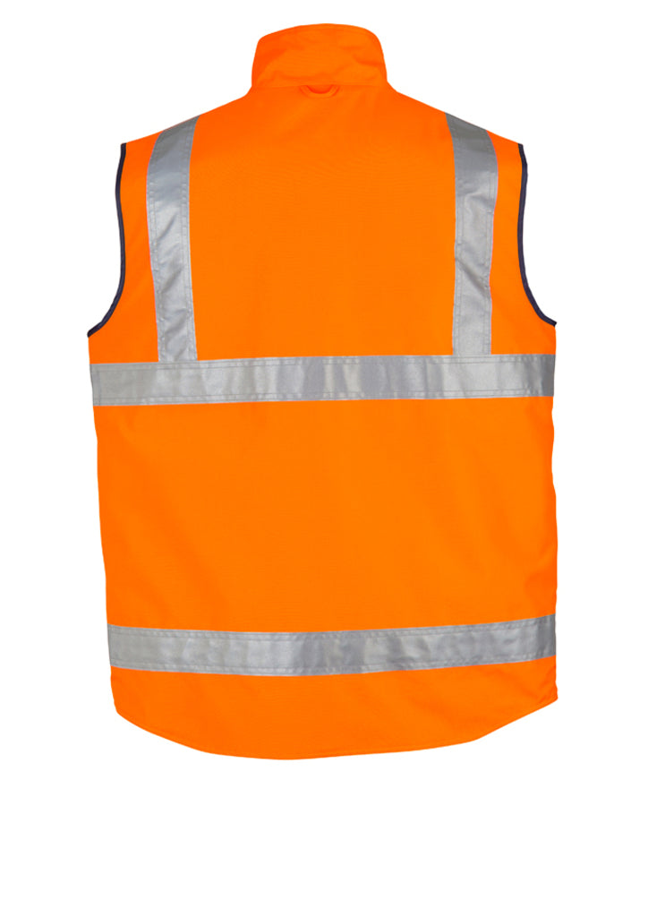 MENS HI VIS LIGHTWEIGHT FLEECE LINED VEST