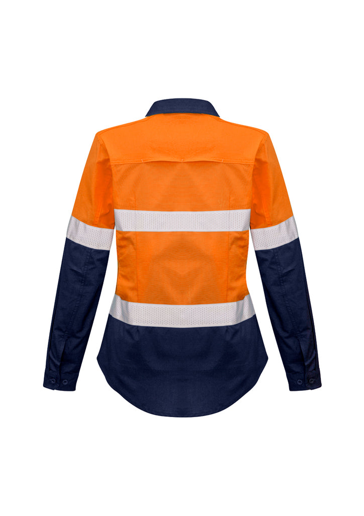 WOMENS RUGGED COOLING TAPED HI VIS SPLICED SHIRT