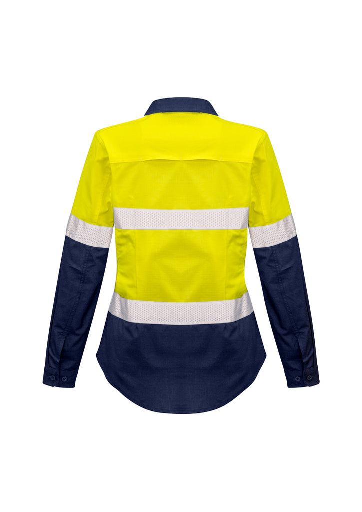 WOMENS RUGGED COOLING TAPED HI VIS SPLICED SHIRT